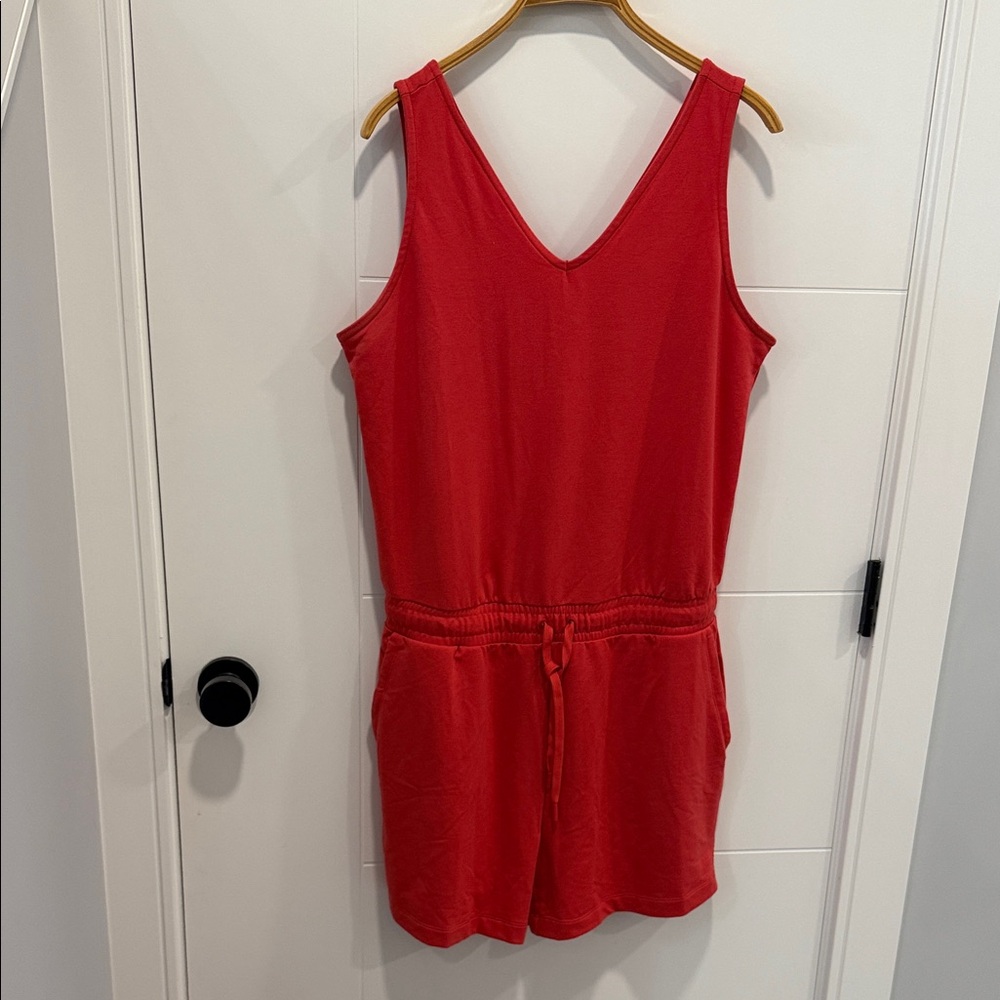 Like Red Sleeveless Romper size large